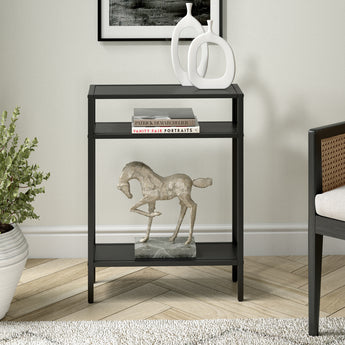 Ricardo 22'' Wide Console Table with Metal Shelves