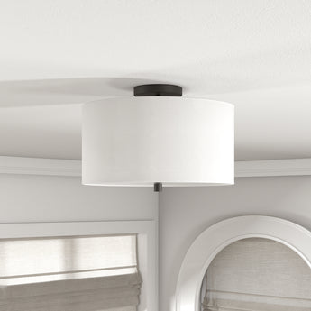 Ellis 16" Flush Mount with Fabric Shade