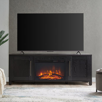 Chabot TV Stand with 26" Log Fireplace for TV's up to 75"