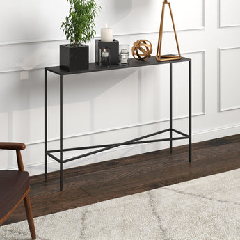 Henley 42'' Wide Console Table with Metal Top