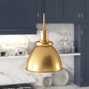 Madison 12" Wide Pendant with Metal Shade