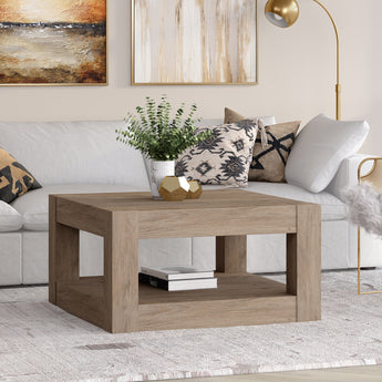 Hughes 32" Wide Square Coffee Table