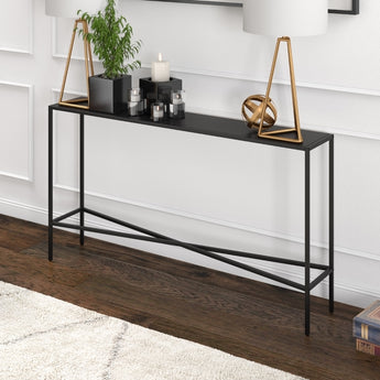 Henley 55'' Wide Console Table with Metal Top