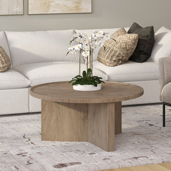 Gunnar 32" Wide Round Coffee Table