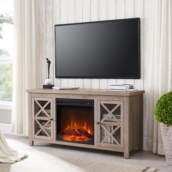 Colton TV Stand with Log Fireplace for TV's up to 55"