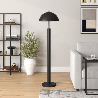 York 58" Tall Floor Lamp with Metal Shade