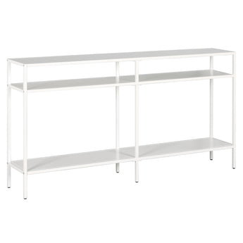 Sivil 55'' Wide Console Table with Metal Shelves