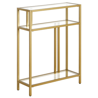 Cortland 22'' Wide Console Table with Glass Shelves