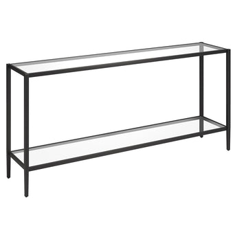 Hera 64'' Wide Console Table with Glass Shelf