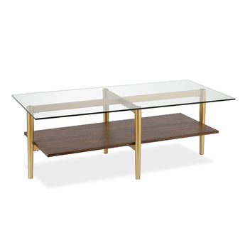 Otto 47'' Wide Coffee Table with MDF Shelf