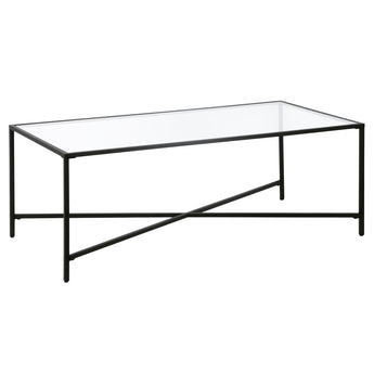 Henley 48'' Wide Coffee Table with Glass Top