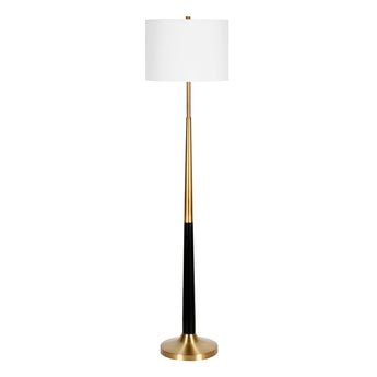 Lyon Two-Tone Floor Lamp with Fabric Shade