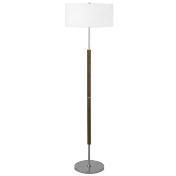 Simone 2-Light Floor Lamp with Fabric Shade