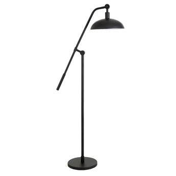 Devon Boom Arm Floor Lamp with Metal Shade