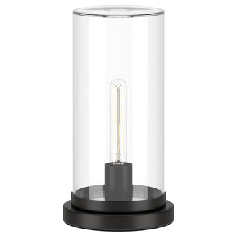 Perabo 13" Tall Uplight Mini Lamp with Glass Shade