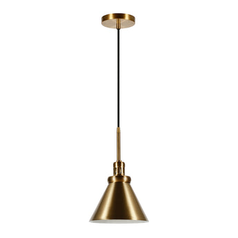 Zeno 8.5" Wide Pendant with Metal Shade