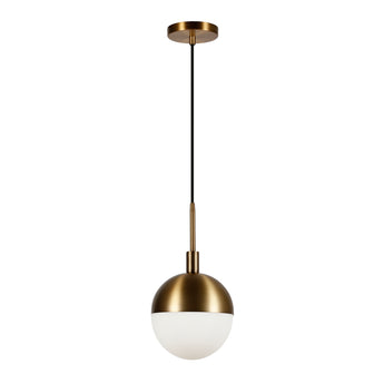 Orb 8" Wide Small Pendant with Glass Shade