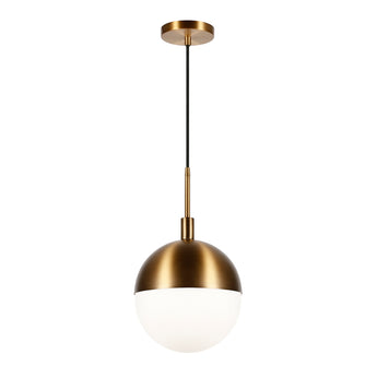 Orb 10" Wide Large Pendant with Glass Shade