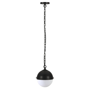 Aurora 9" Wide Pendant with Glass Shade