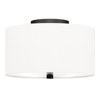 Ellis 12" Flush Mount with Fabric Shade