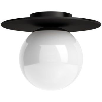 Amma 12" Wide Flush Mount with Glass Shade