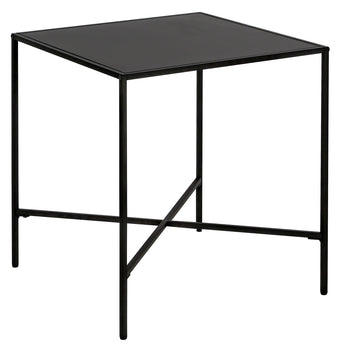 Henley 20'' Wide Square Side Table with Metal Top