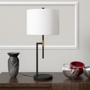 Nico 25" Tall Table Lamp with Fabric Shade