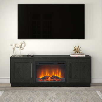 Tillman TV Stand with 26" Log Fireplace for TV's up to 75"